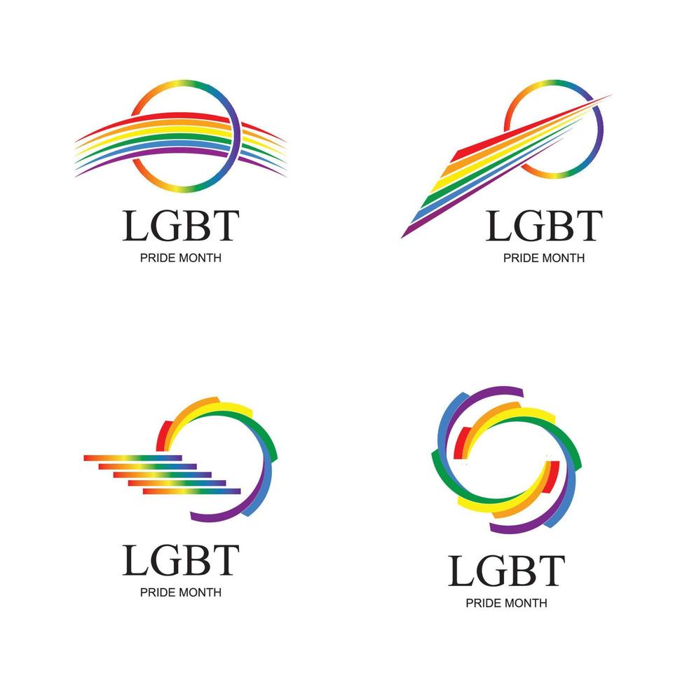 HBTQ logotyp och symbol vektor