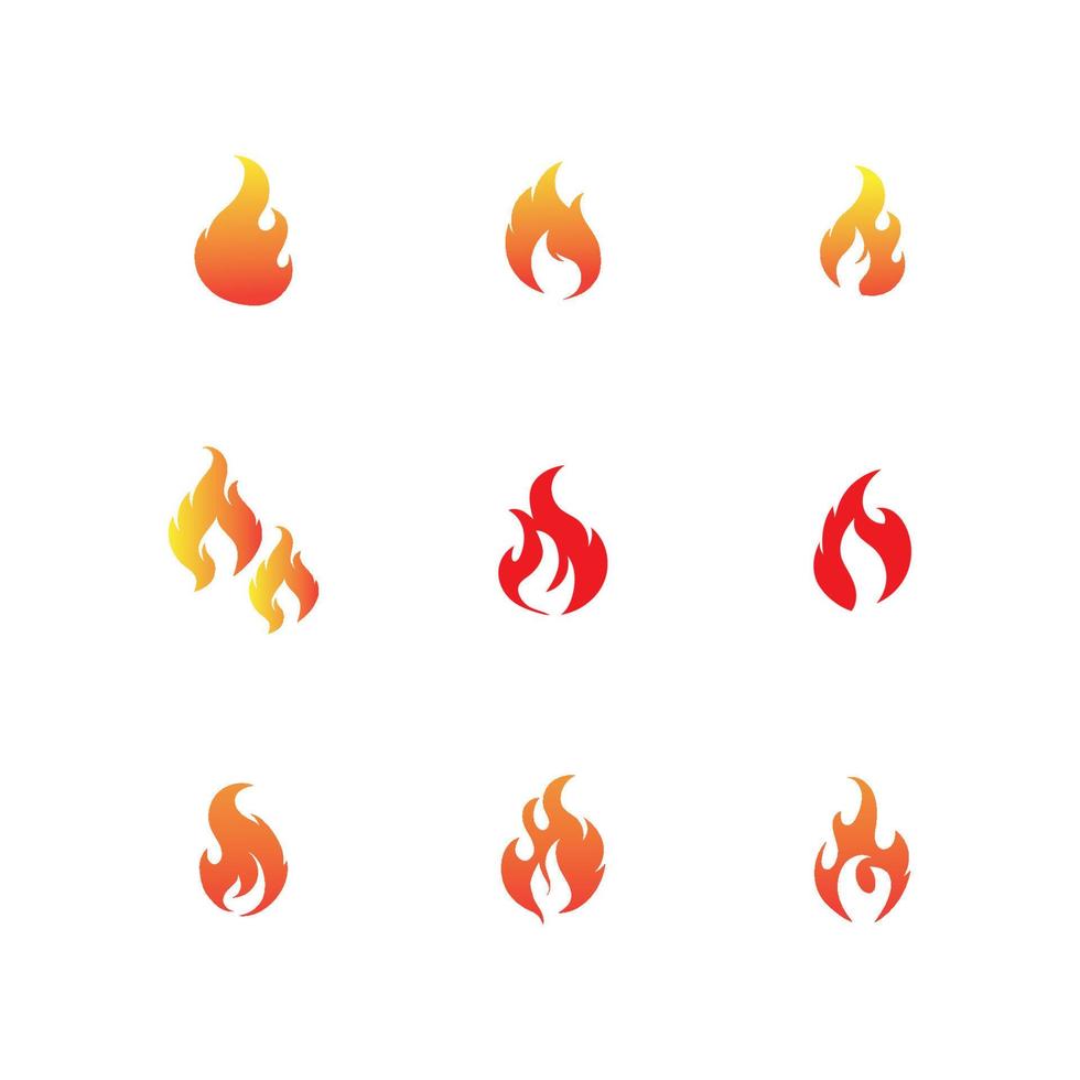Feuer Log und Symbol vektor