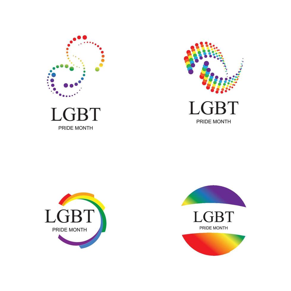 HBTQ logotyp och symbol vektor