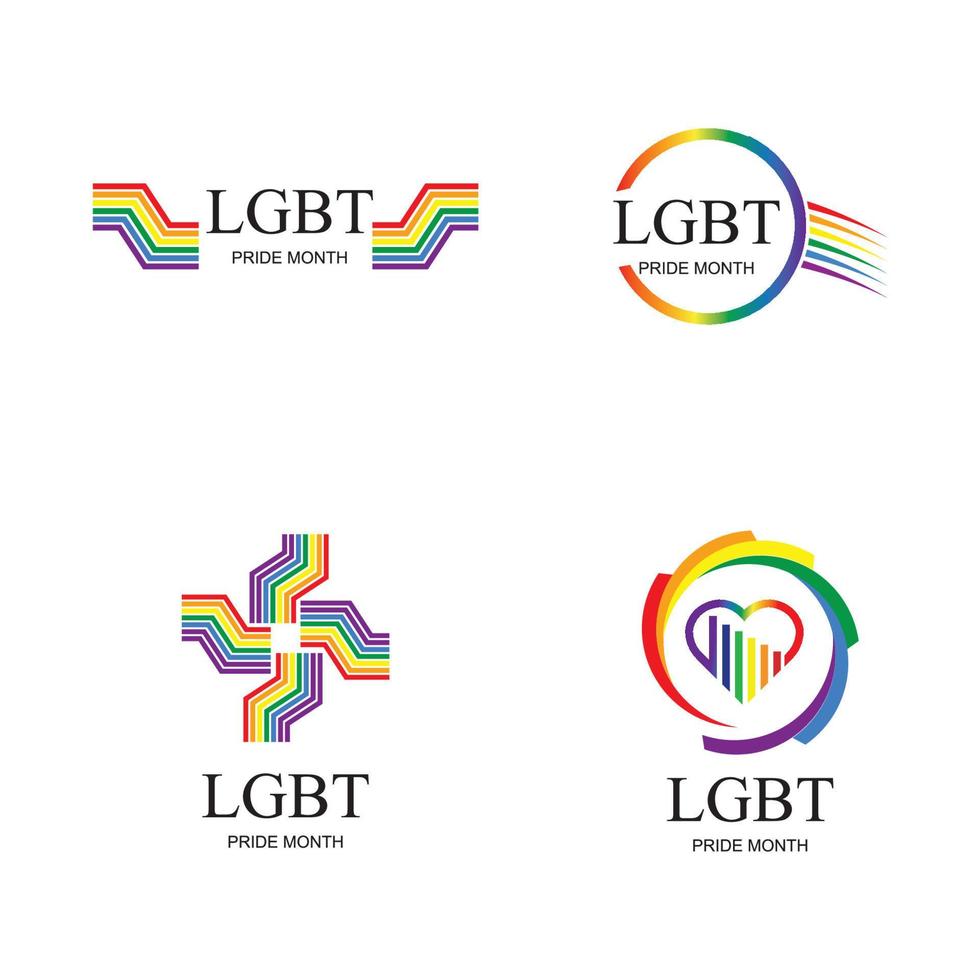 HBTQ logotyp och symbol vektor