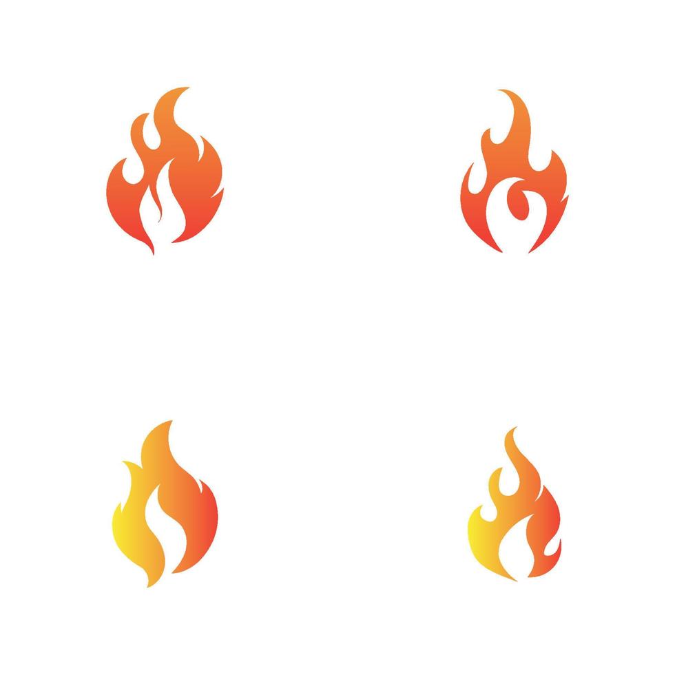 modern Feuer Logo oder Symbol Design, Vektor Illustration