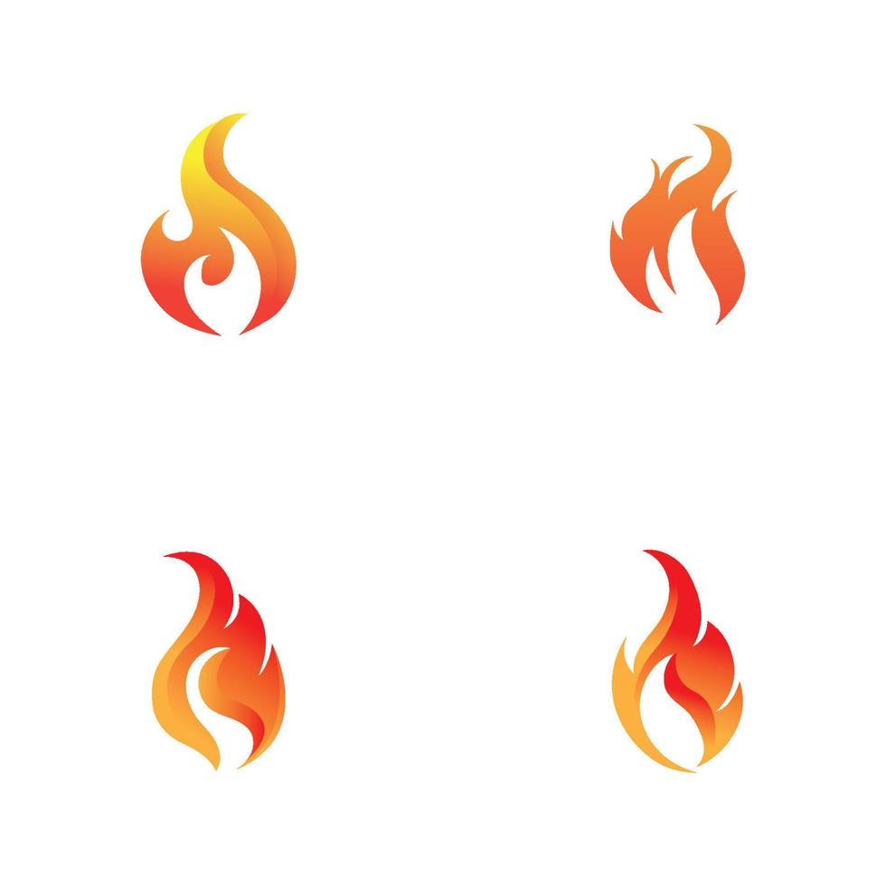 modern Feuer Logo oder Symbol Design, Vektor Illustration