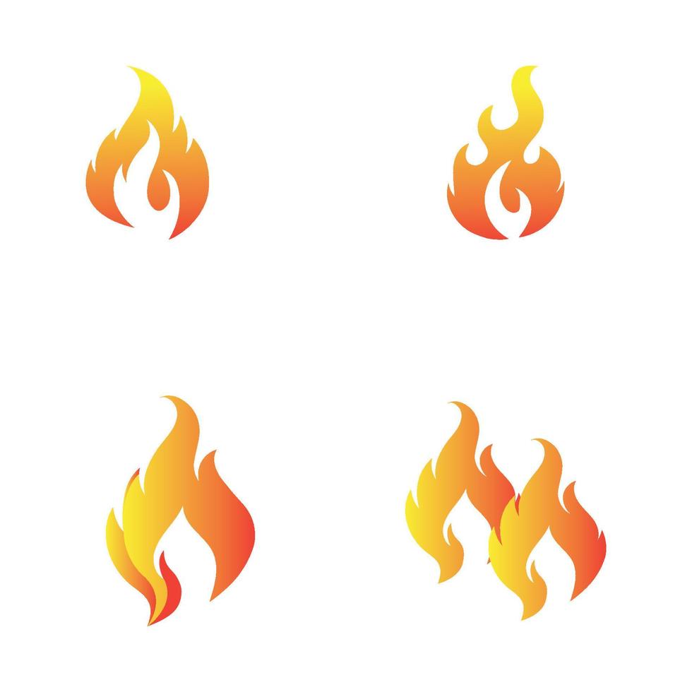 modern Feuer Logo oder Symbol Design, Vektor Illustration