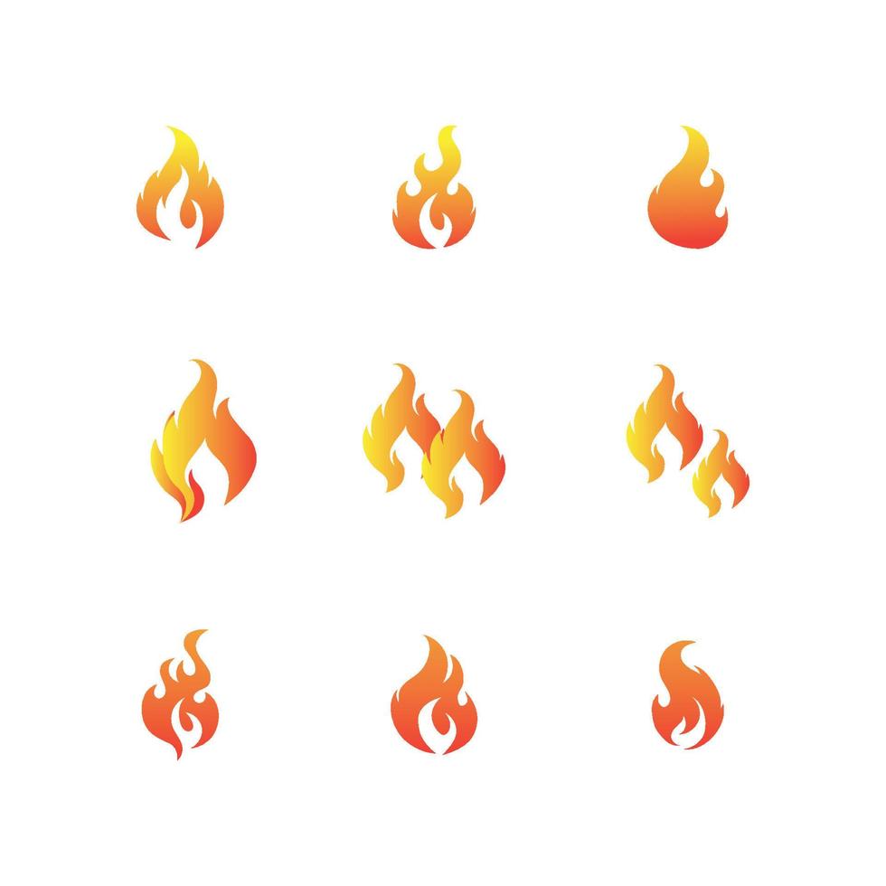 Feuer Log und Symbol vektor