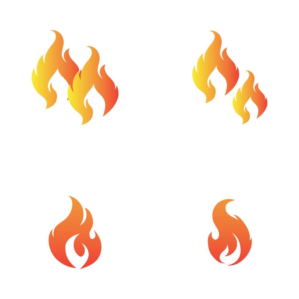 modern Feuer Logo oder Symbol Design, Vektor Illustration