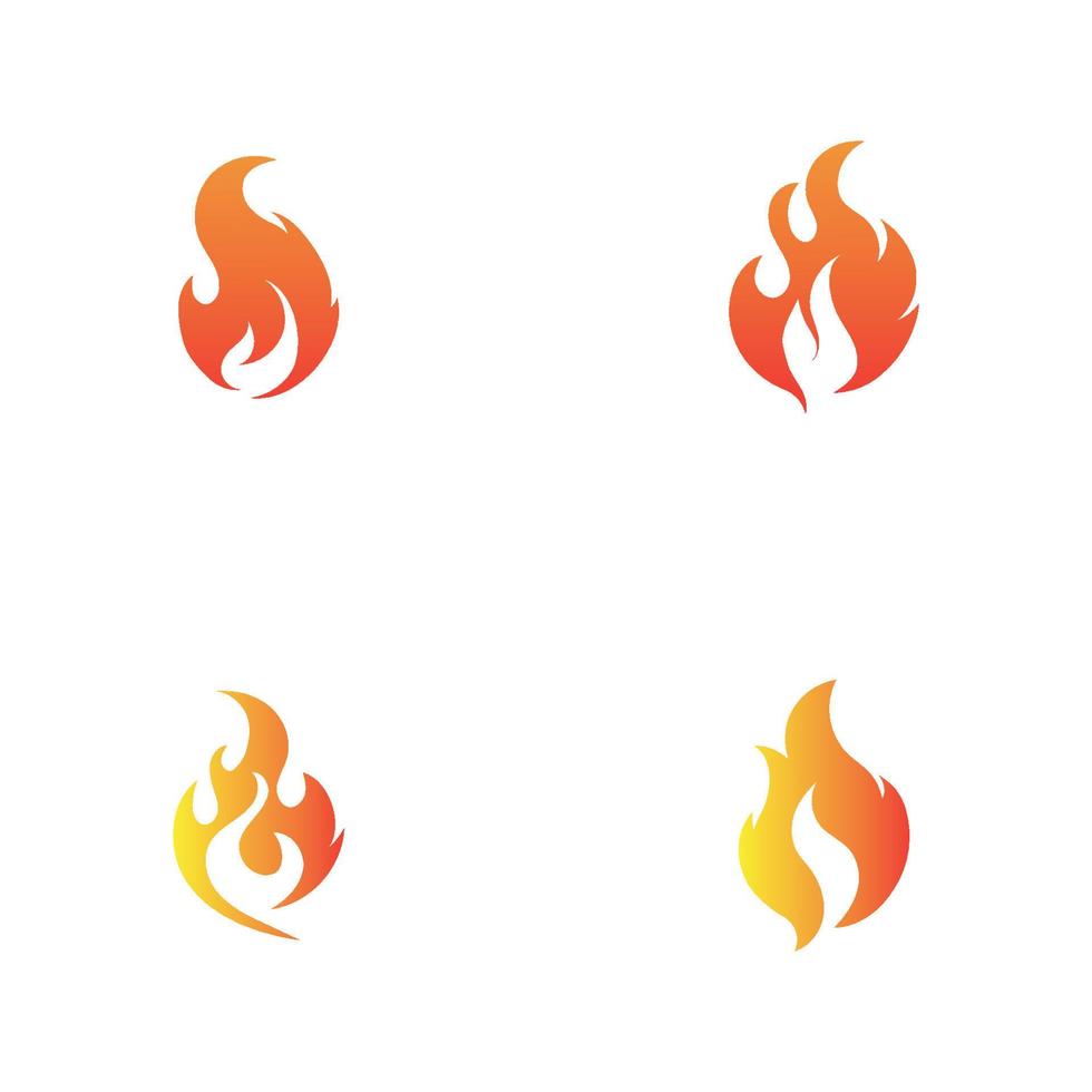 modern Feuer Logo oder Symbol Design, Vektor Illustration