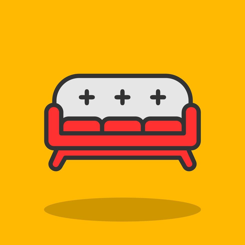 Sofa-Vektor-Icon-Design vektor