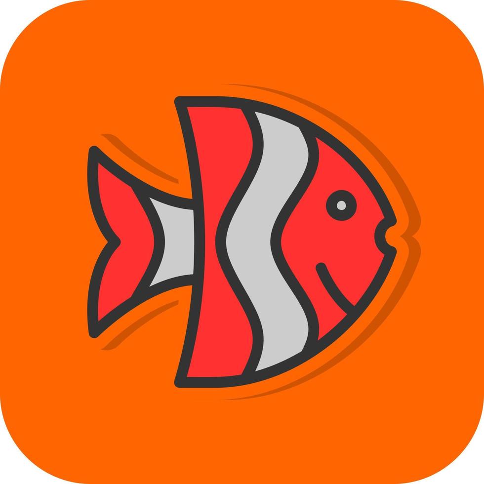 Kaiserfisch-Vektor-Icon-Design vektor