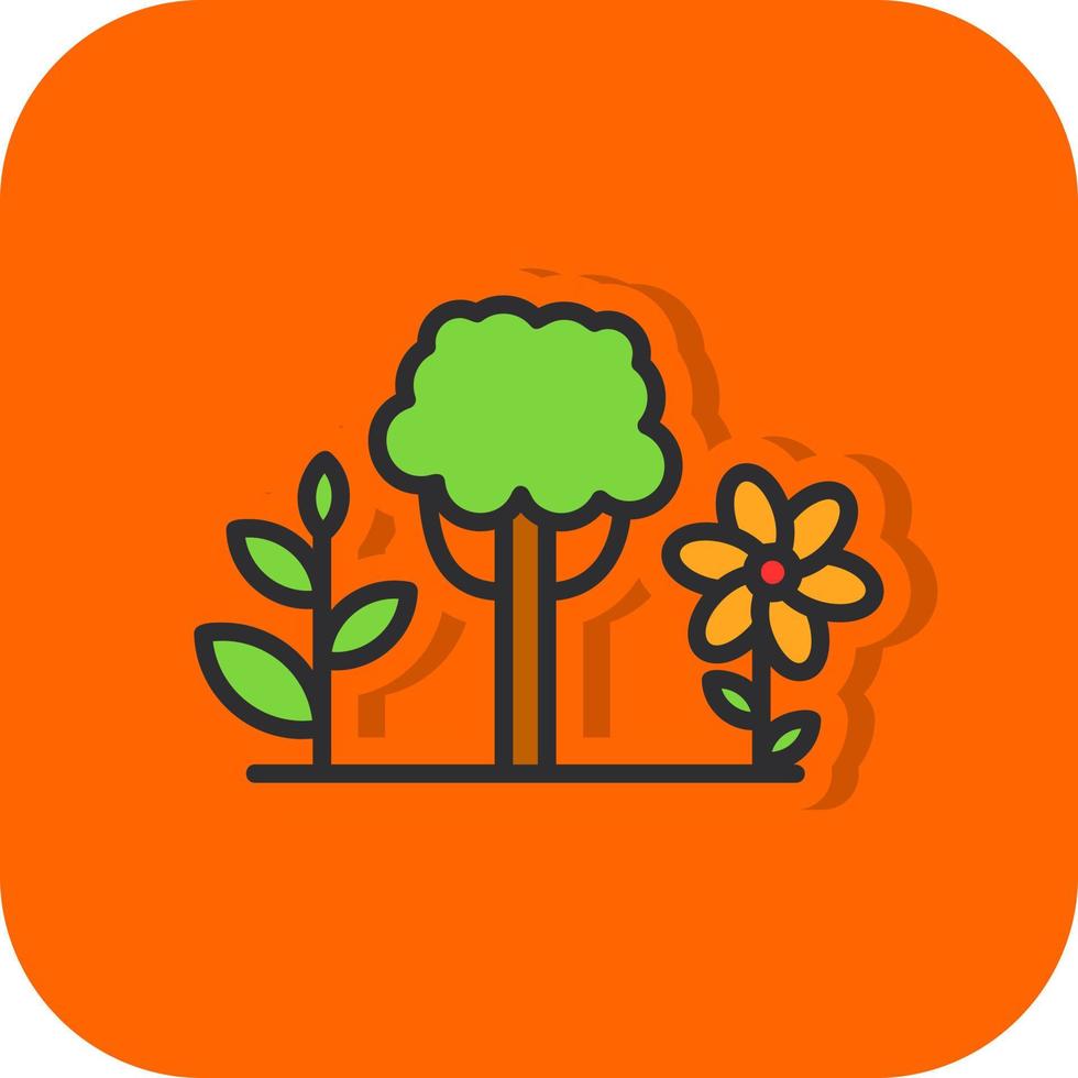 trädgård vektor ikon design