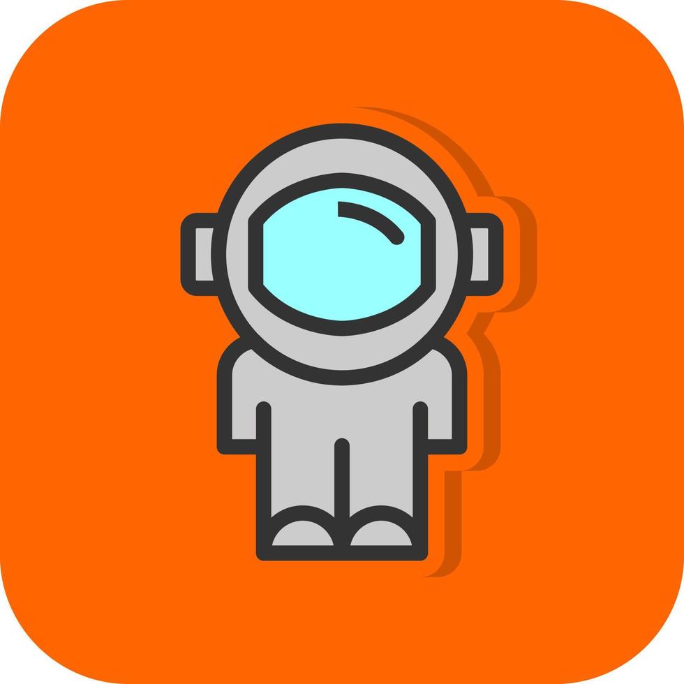 Astronauten-Vektor-Icon-Design vektor