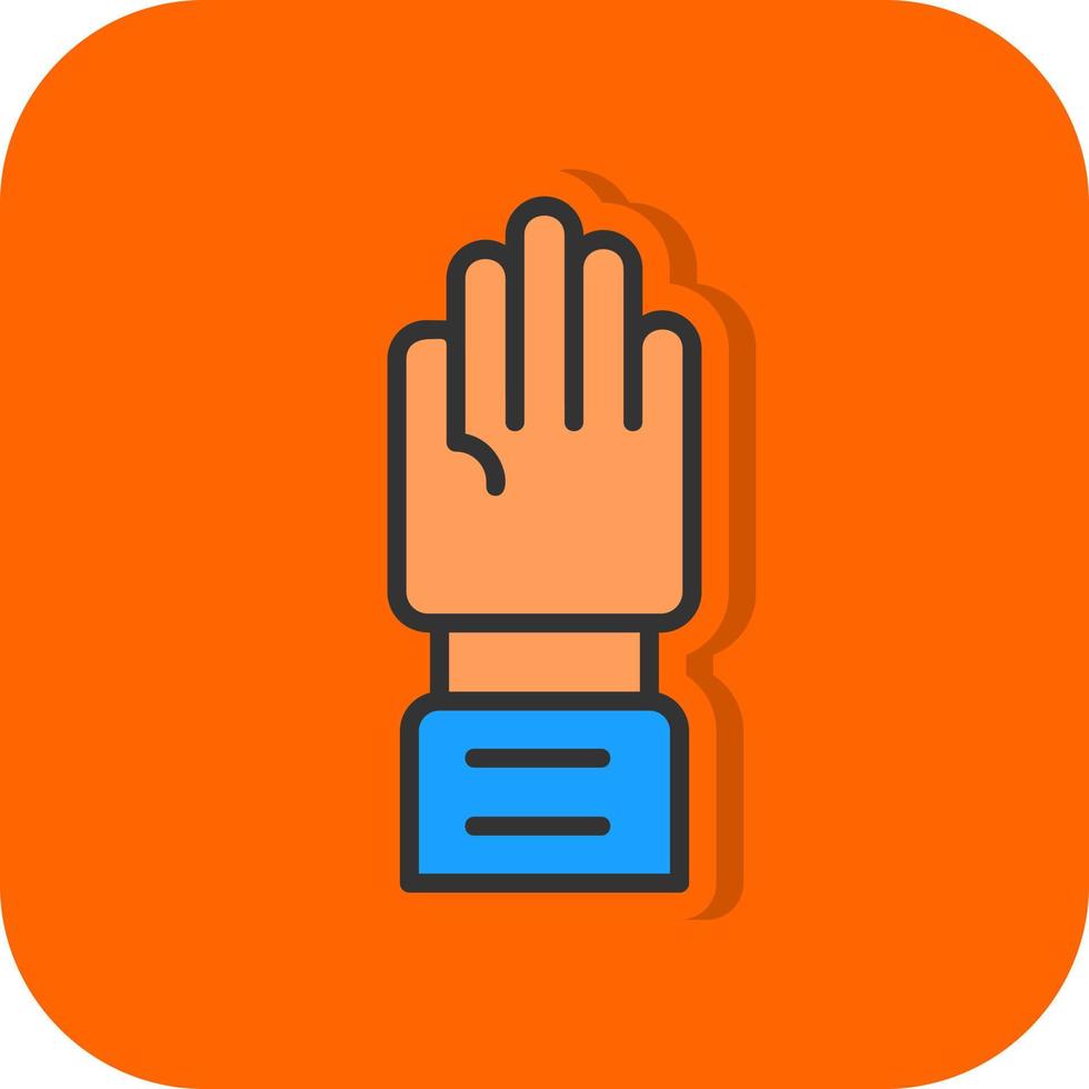 Hand-Vektor-Icon-Design heben vektor