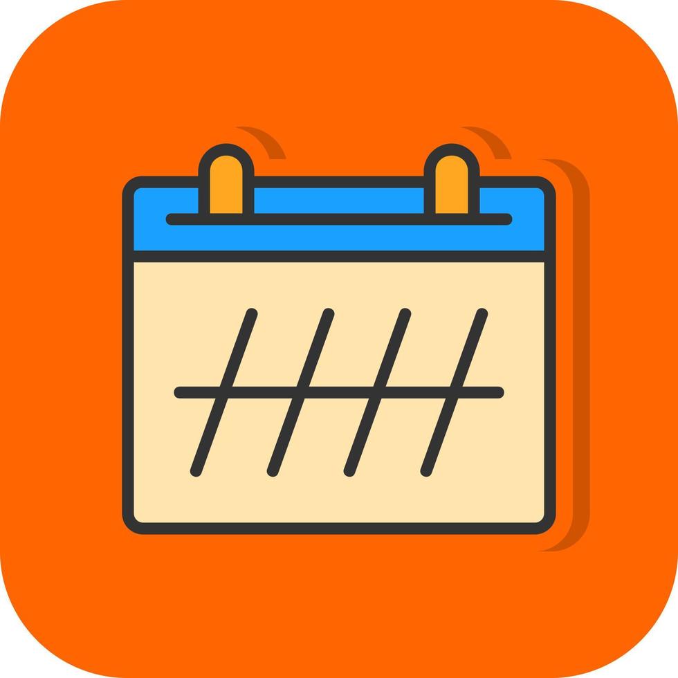 Kalender-Vektor-Icon-Design vektor