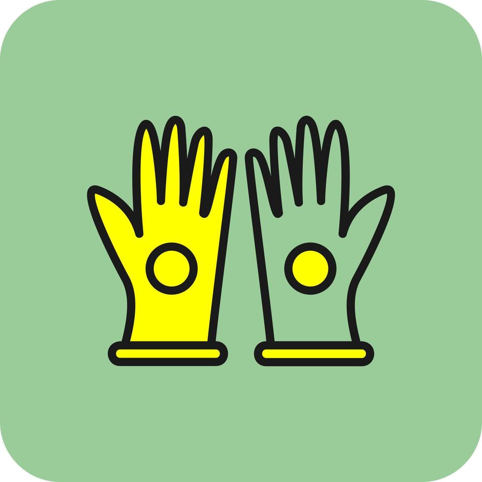 Handschuhe-Vektor-Icon-Design vektor