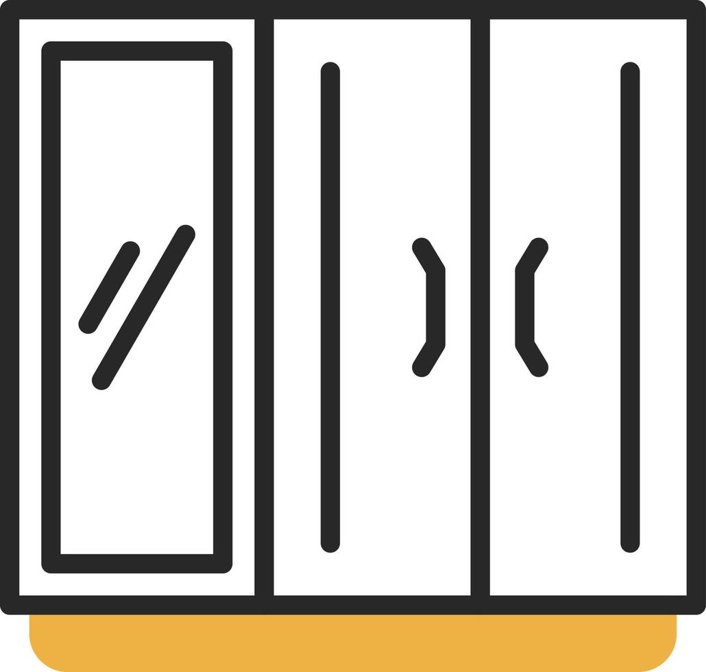 Kleiderschrank-Vektor-Icon-Design vektor