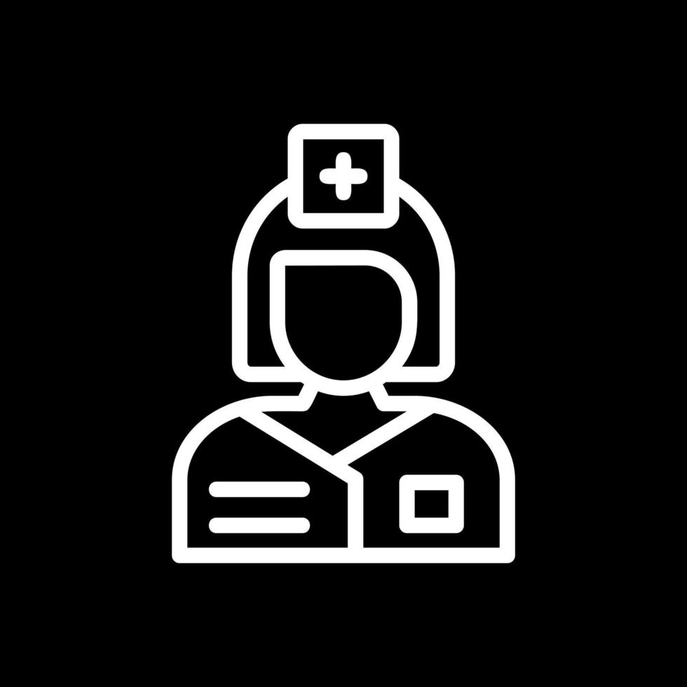 Krankenschwester-Vektor-Icon-Design vektor