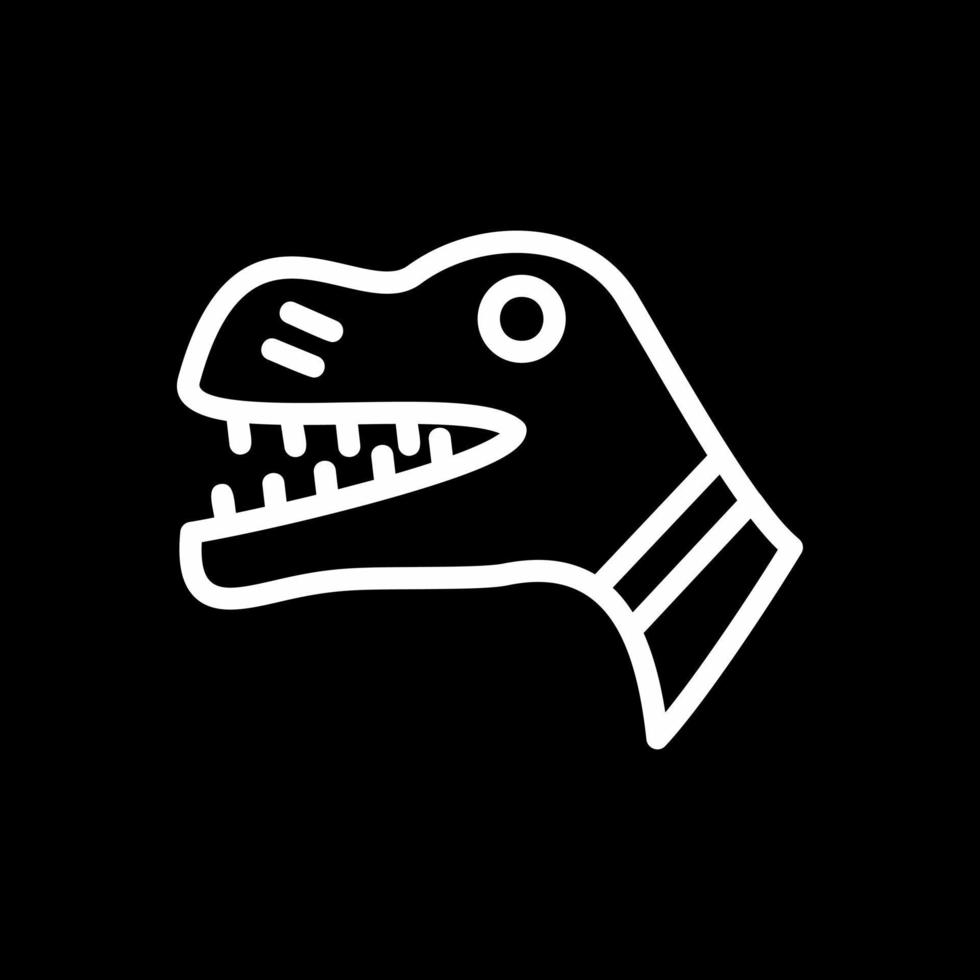 Dinosaurier-Vektor-Icon-Design vektor