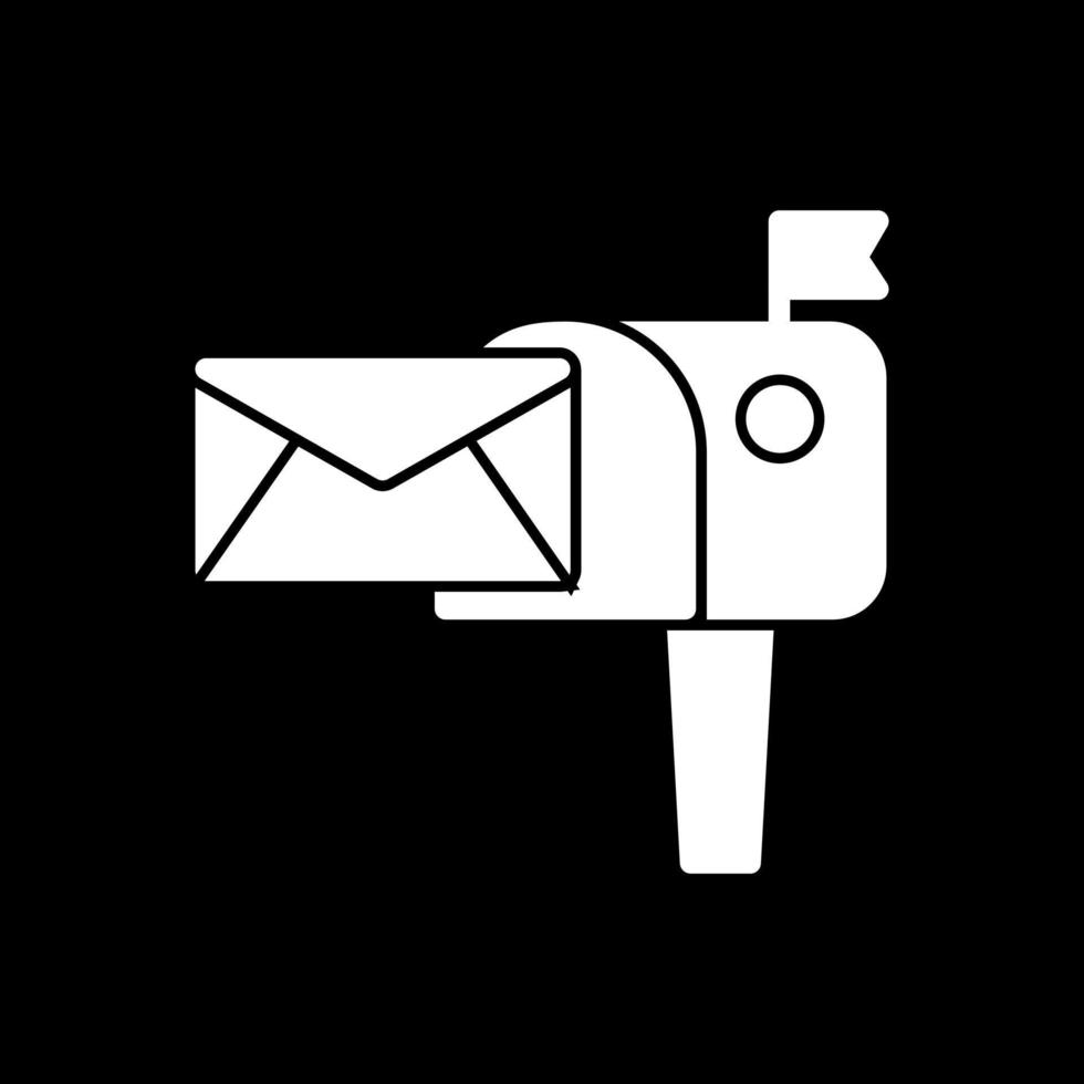 Mailbox-Vektor-Icon-Design vektor