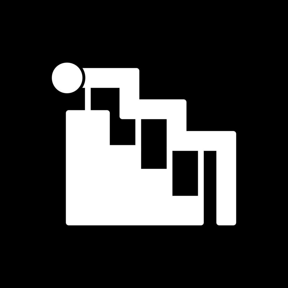 Treppen-Vektor-Icon-Design vektor