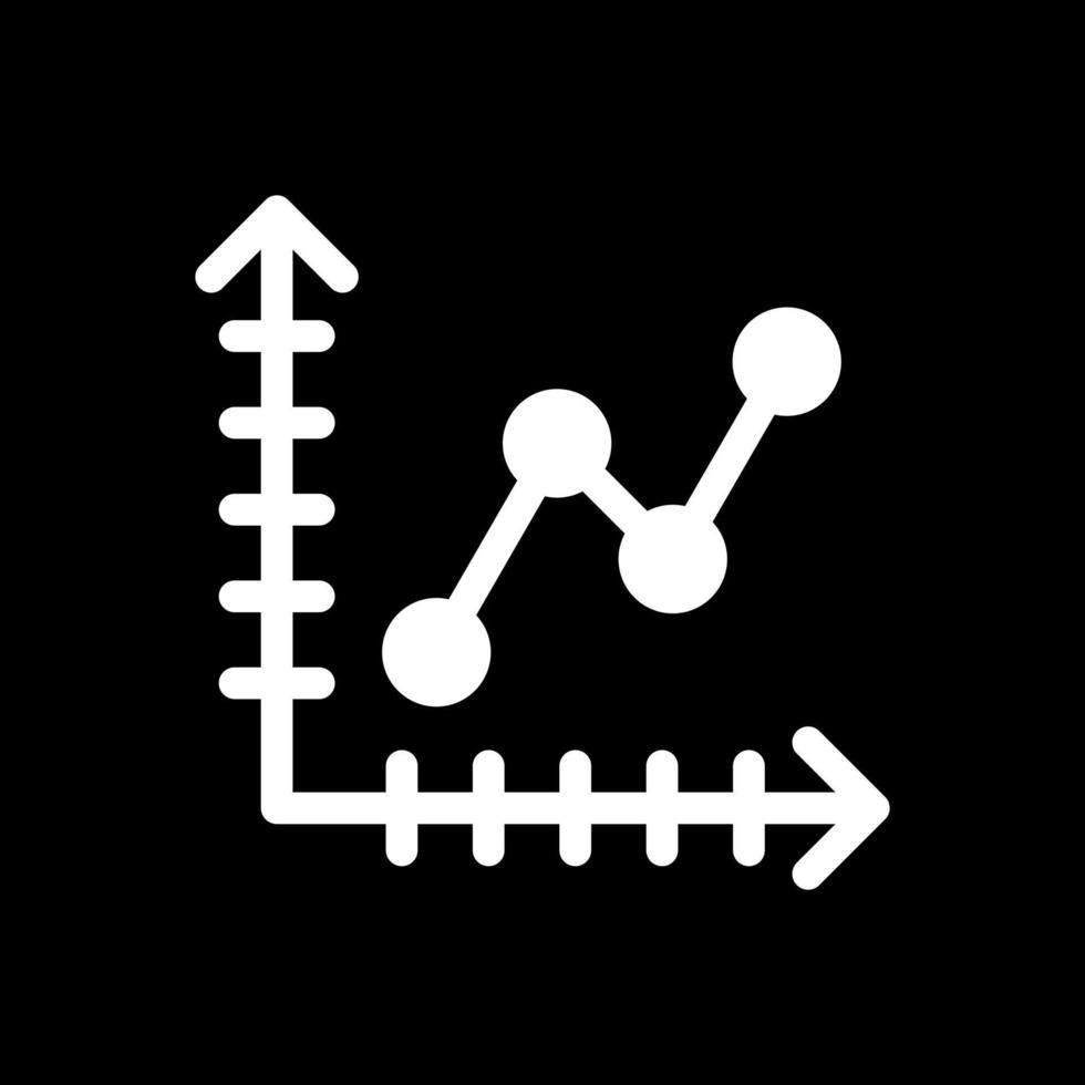 Liniendiagramm-Vektor-Icon-Design vektor