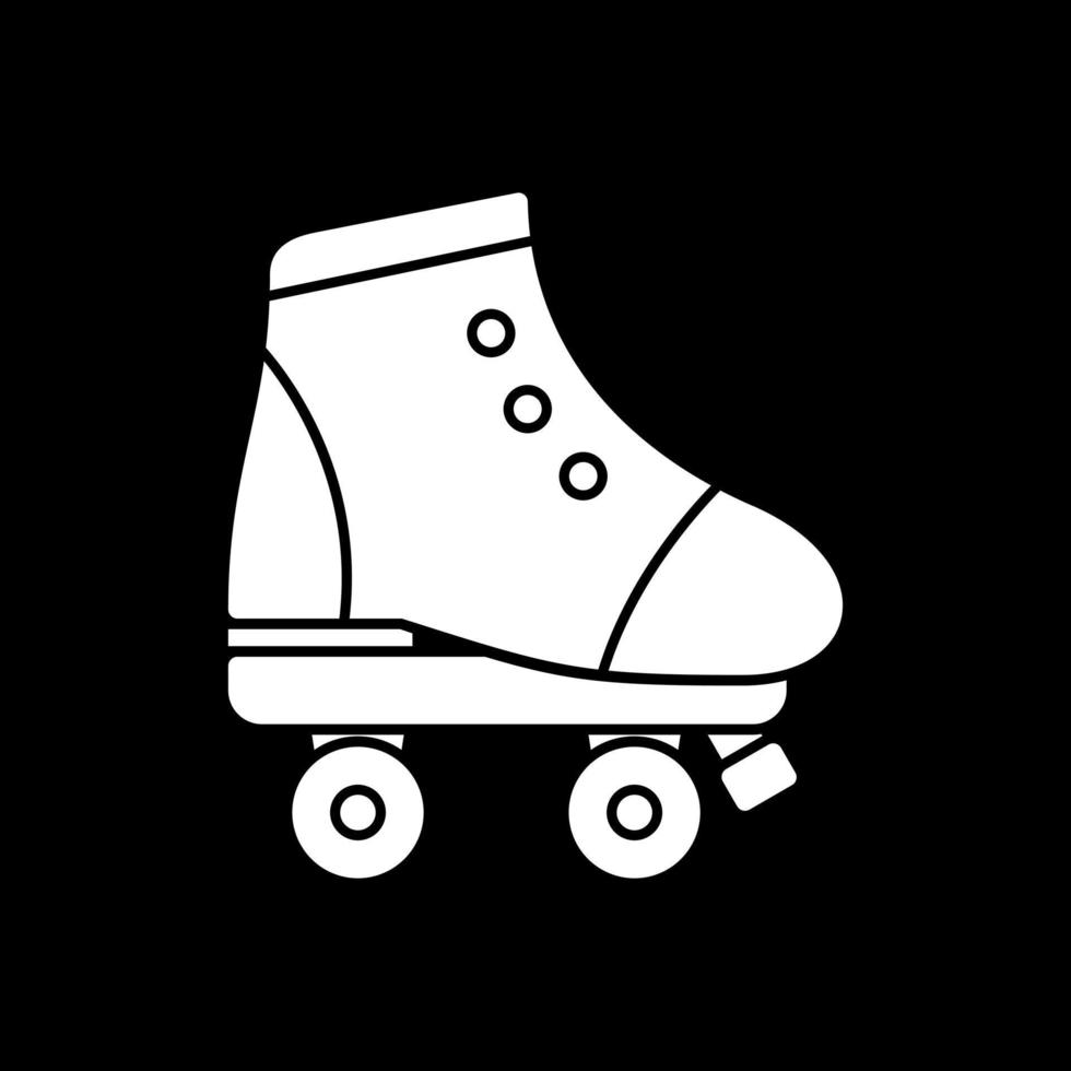 Rollschuh-Vektor-Icon-Design vektor