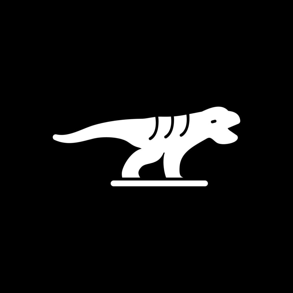 Dinosaurier-Vektor-Icon-Design vektor