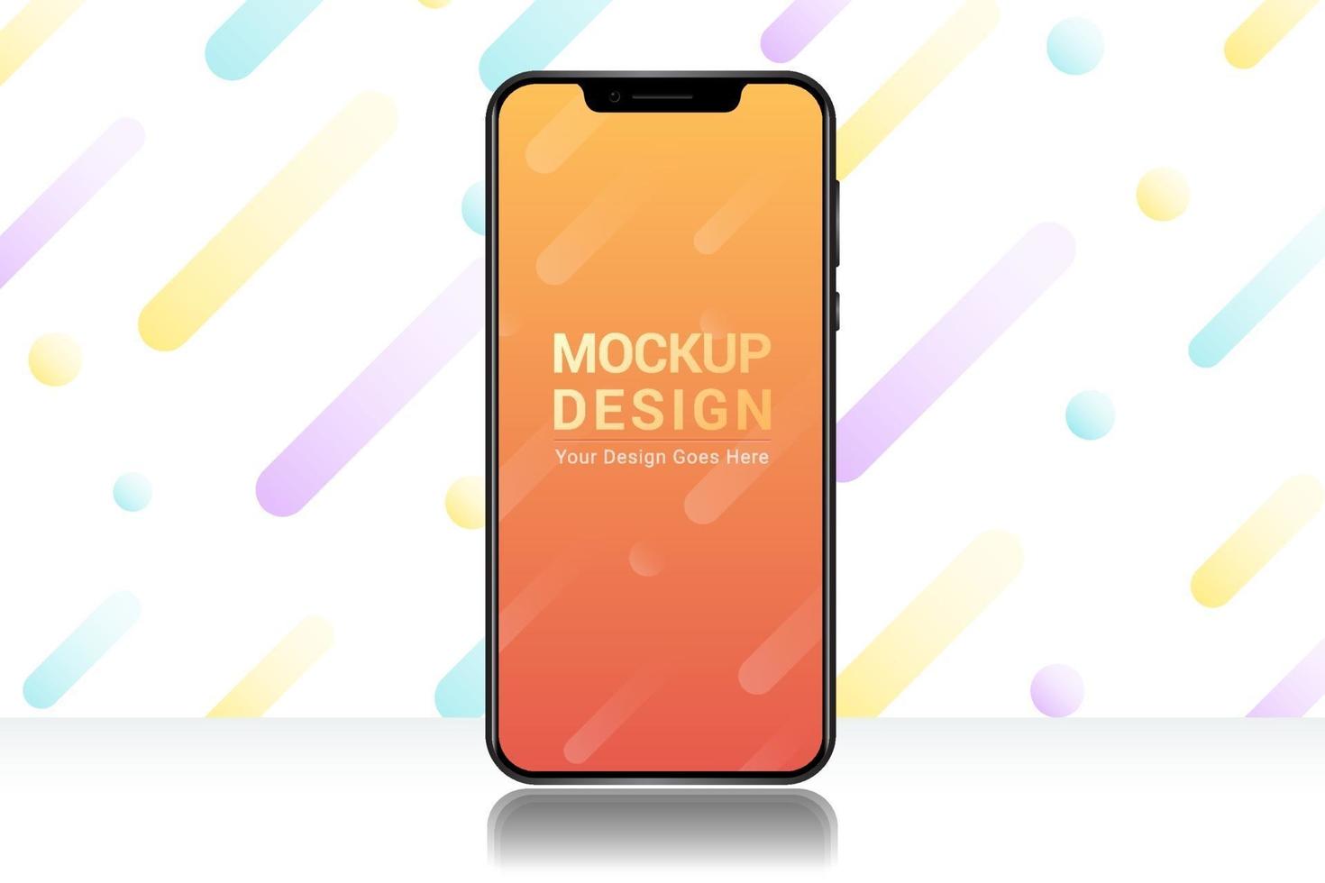 smartphone mockup design vektor