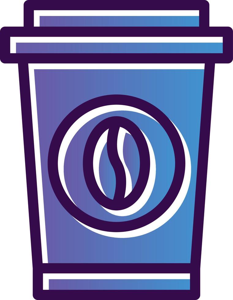 Kaffee-Vektor-Icon-Design vektor