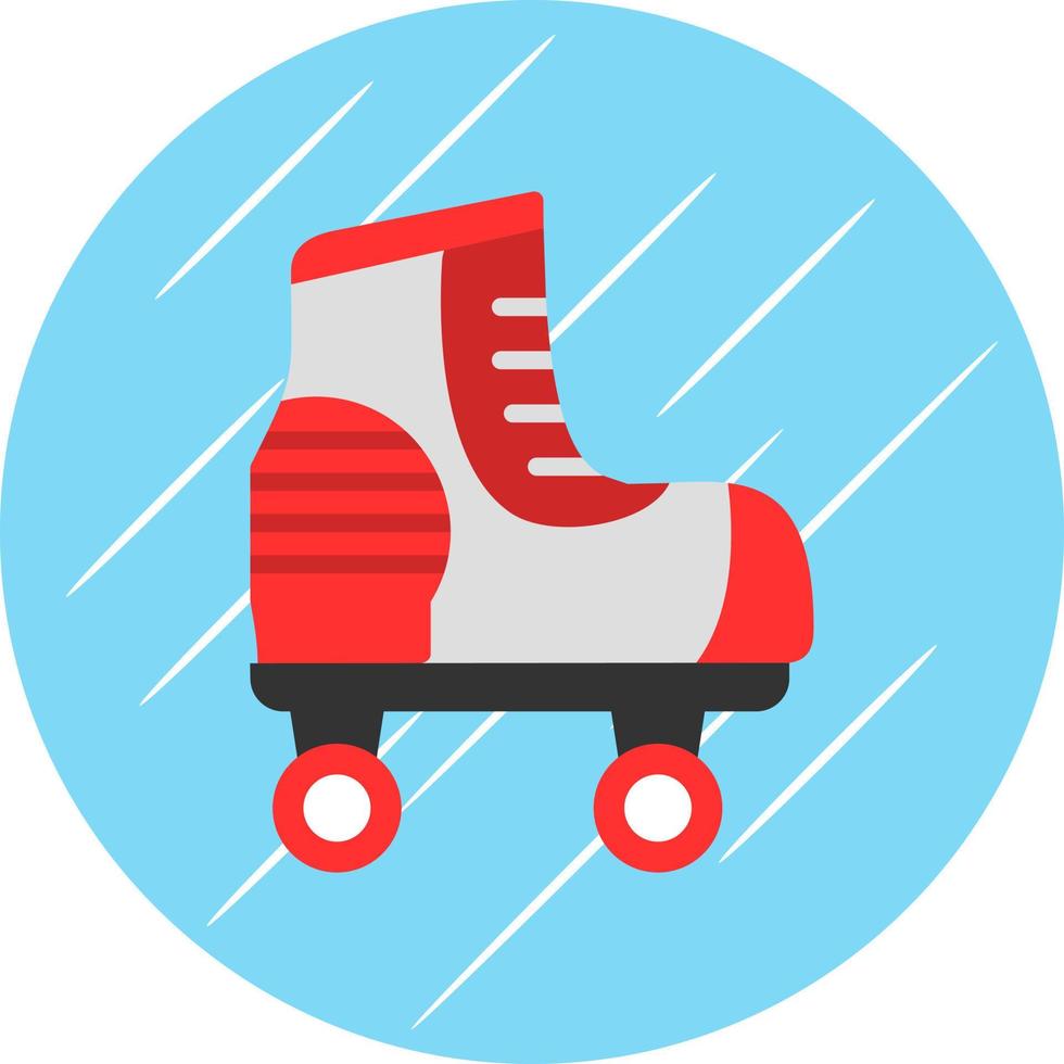 Rollschuh-Vektor-Icon-Design vektor