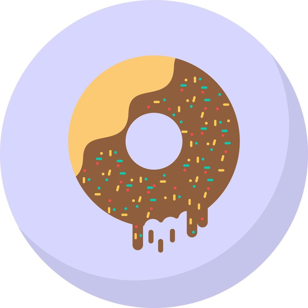 Donut-Vektor-Icon-Design vektor