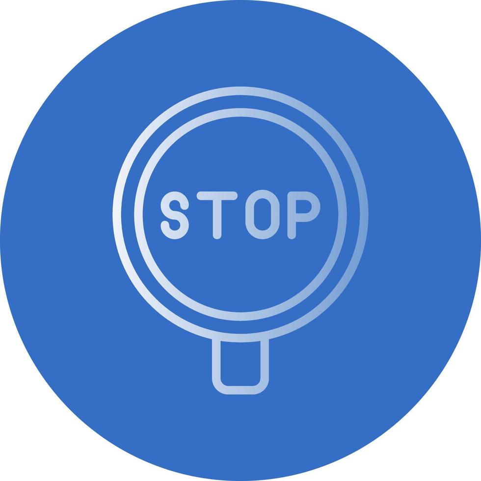 Stop-Schild-Vektor-Icon-Design vektor