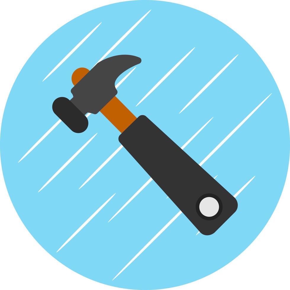 Hammer-Vektor-Icon-Design vektor