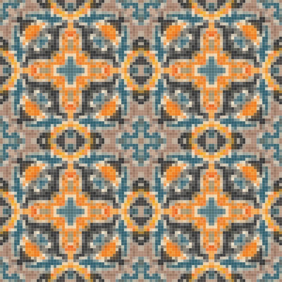 Arabisch Muster Hintergrund, islamisch Ornament, Arabisch Fliese oder Arabisch zellij, traditionell Mosaik. vektor