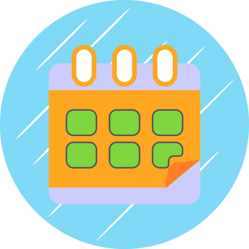 Kalender-Vektor-Icon-Design vektor