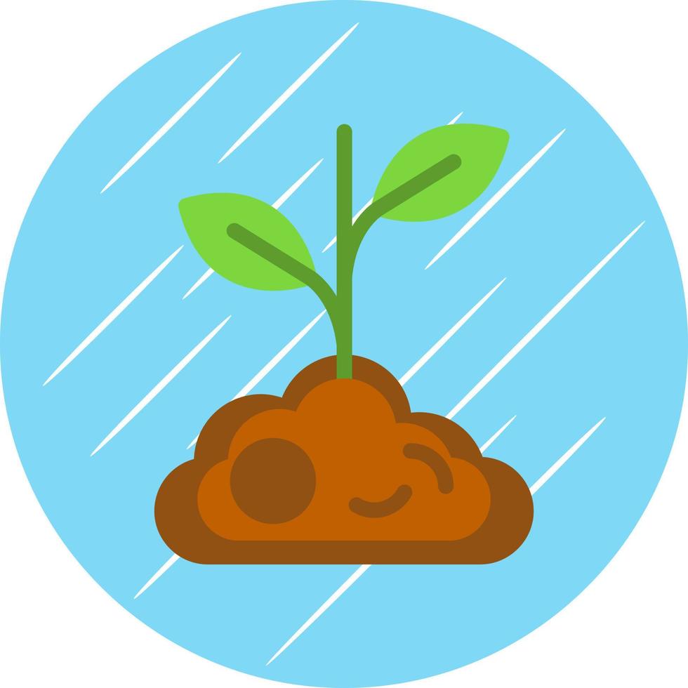 Sprout-Vektor-Icon-Design vektor