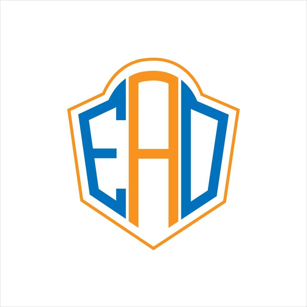 eao abstrakt Monogramm Schild Logo Design auf Weiß Hintergrund. eao kreativ Initialen Brief Logo. vektor