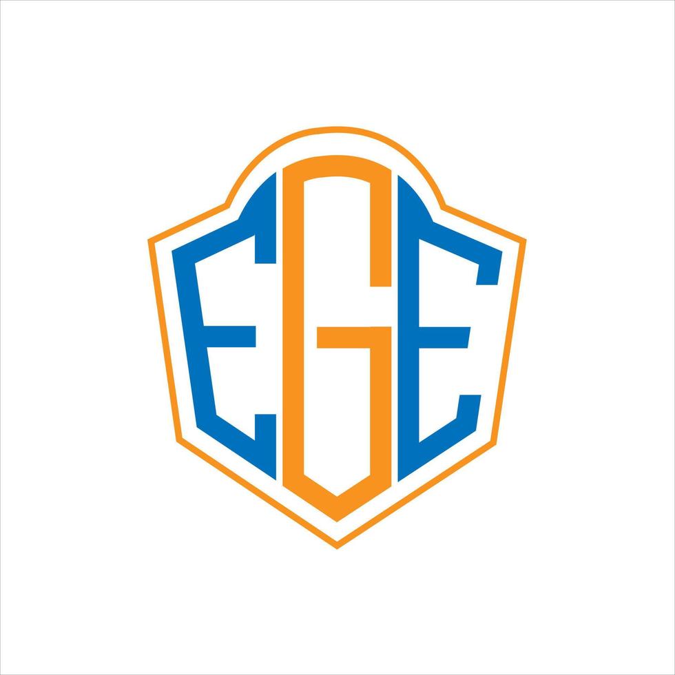 ege abstrakt Monogramm Schild Logo Design auf Weiß Hintergrund. ege kreativ Initialen Brief Logo. vektor