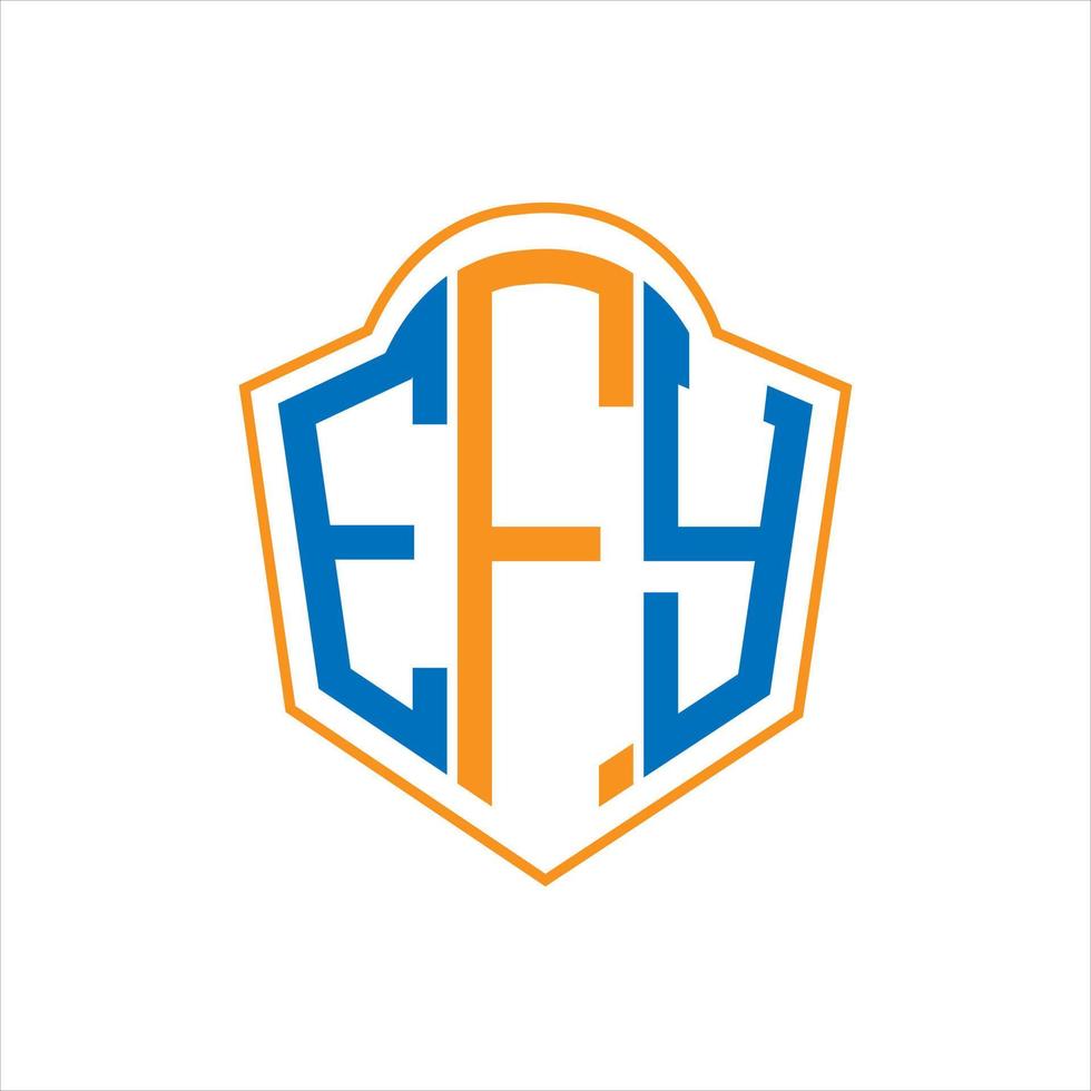 efy abstrakt Monogramm Schild Logo Design auf Weiß Hintergrund. efy kreativ Initialen Brief Logo. vektor