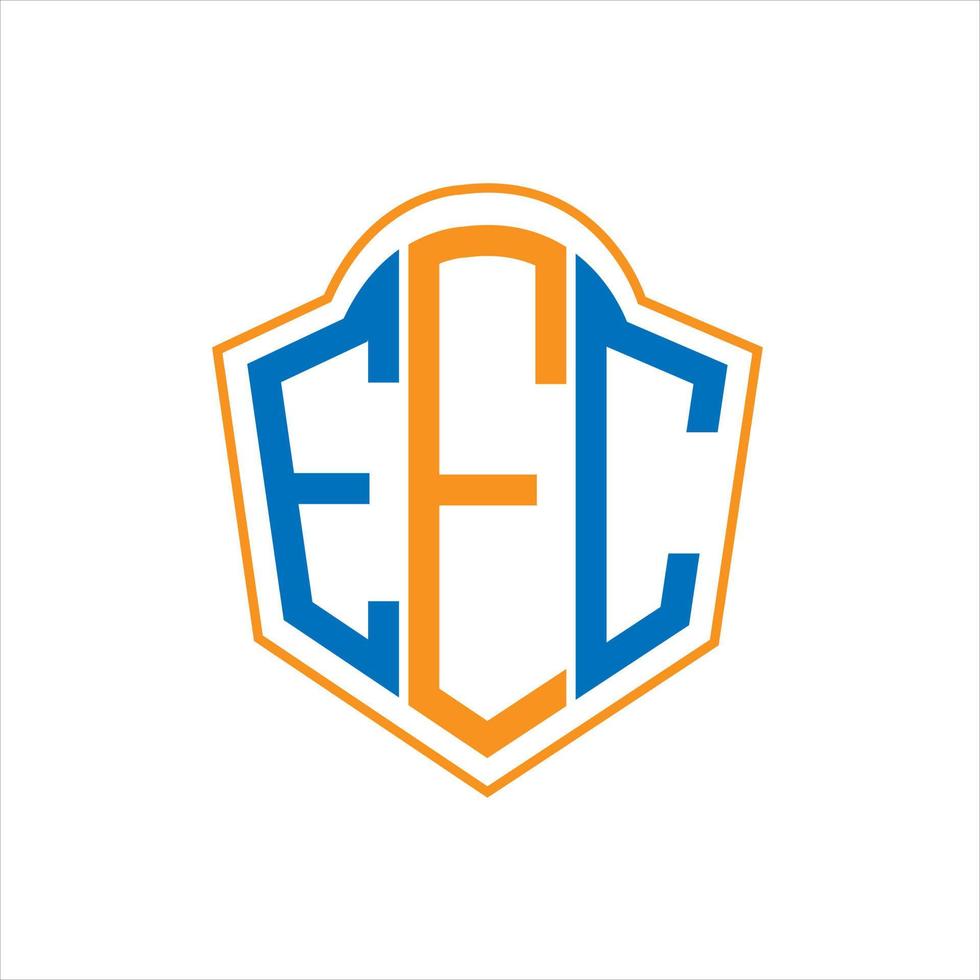 eec abstrakt monogram skydda logotyp design på vit bakgrund. eec kreativ initialer brev logotyp. vektor