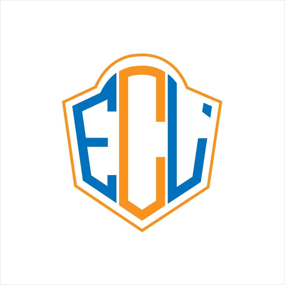 Ekl abstrakt Monogramm Schild Logo Design auf Weiß Hintergrund. Ekl kreativ Initialen Brief Logo. vektor