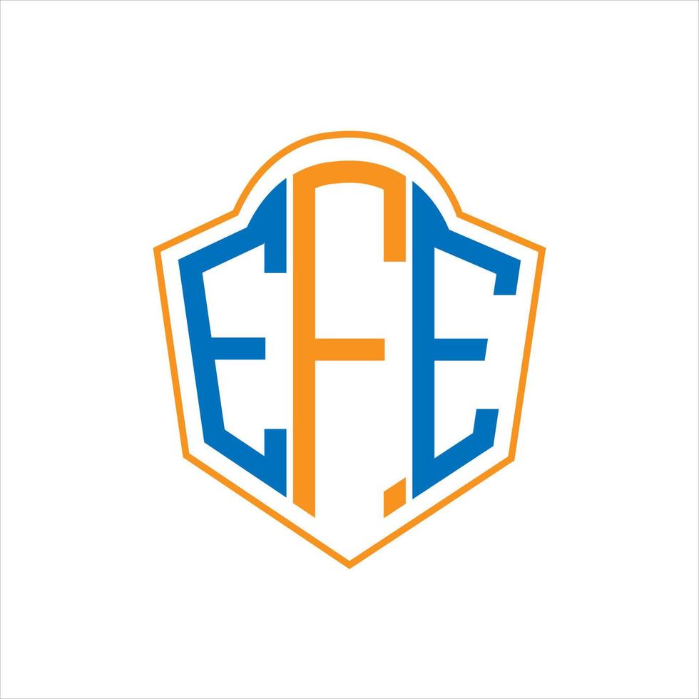 efe abstrakt monogram skydda logotyp design på vit bakgrund. efe kreativ initialer brev logotyp. vektor