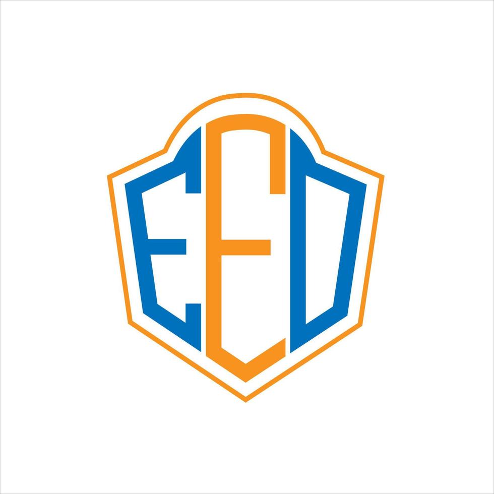 eeo abstrakt monogram skydda logotyp design på vit bakgrund. eeo kreativ initialer brev logotyp. vektor