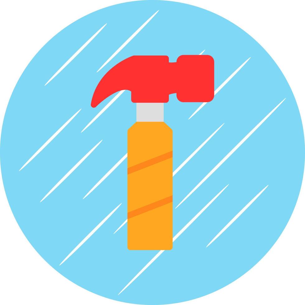 Hammer-Vektor-Icon-Design vektor