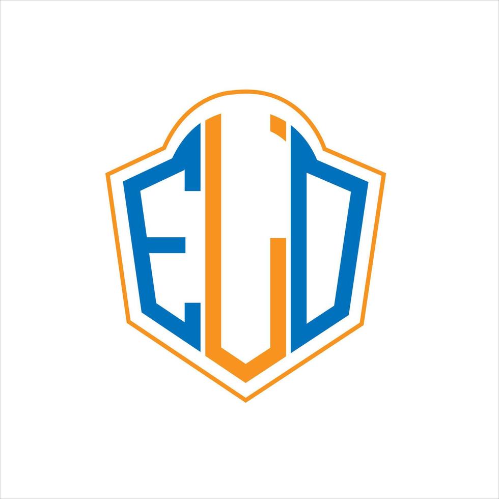 elo abstrakt monogram skydda logotyp design på vit bakgrund. elo kreativ initialer brev logotyp. vektor