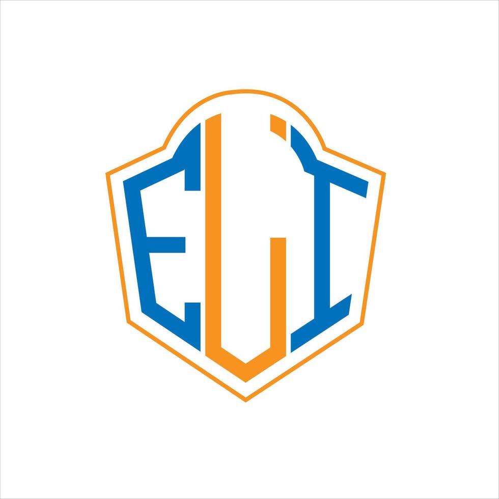 Eli abstrakt Monogramm Schild Logo Design auf Weiß Hintergrund. Eli kreativ Initialen Brief Logo. vektor