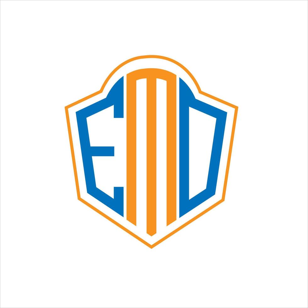 emo abstrakt monogram skydda logotyp design på vit bakgrund. emo kreativ initialer brev logotyp. vektor