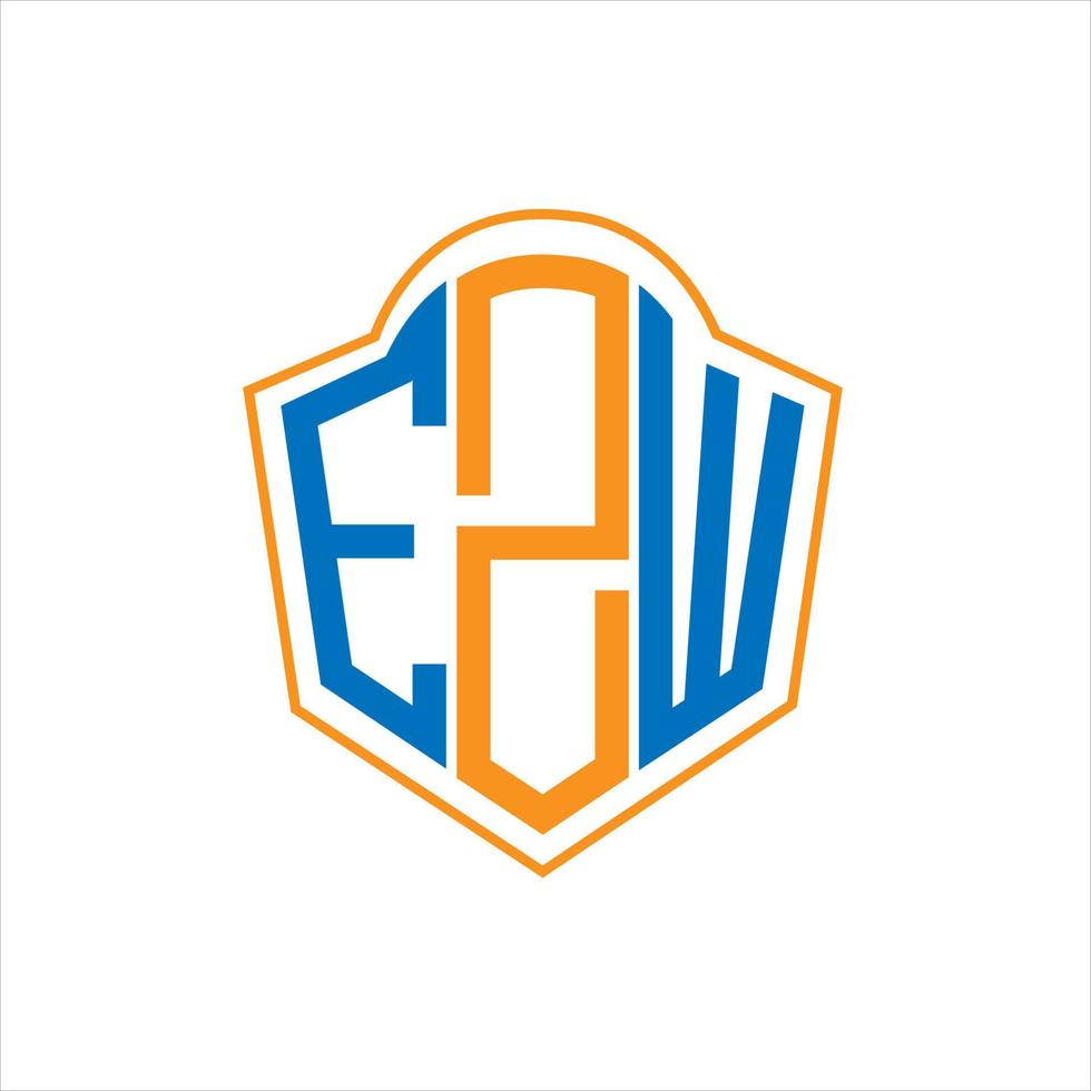 ezw abstrakt Monogramm Schild Logo Design auf Weiß Hintergrund. ezw kreativ Initialen Brief Logo. vektor