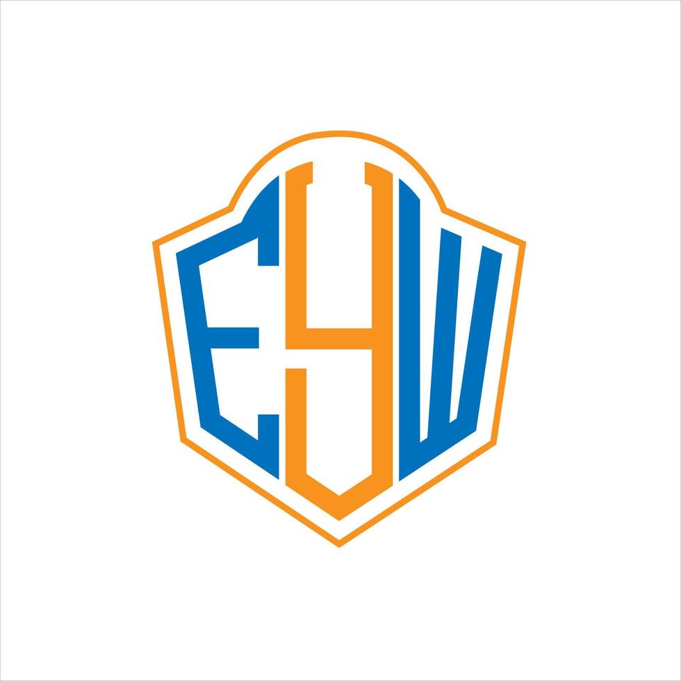 eyw abstrakt Monogramm Schild Logo Design auf Weiß Hintergrund. eyw kreativ Initialen Brief Logo. vektor