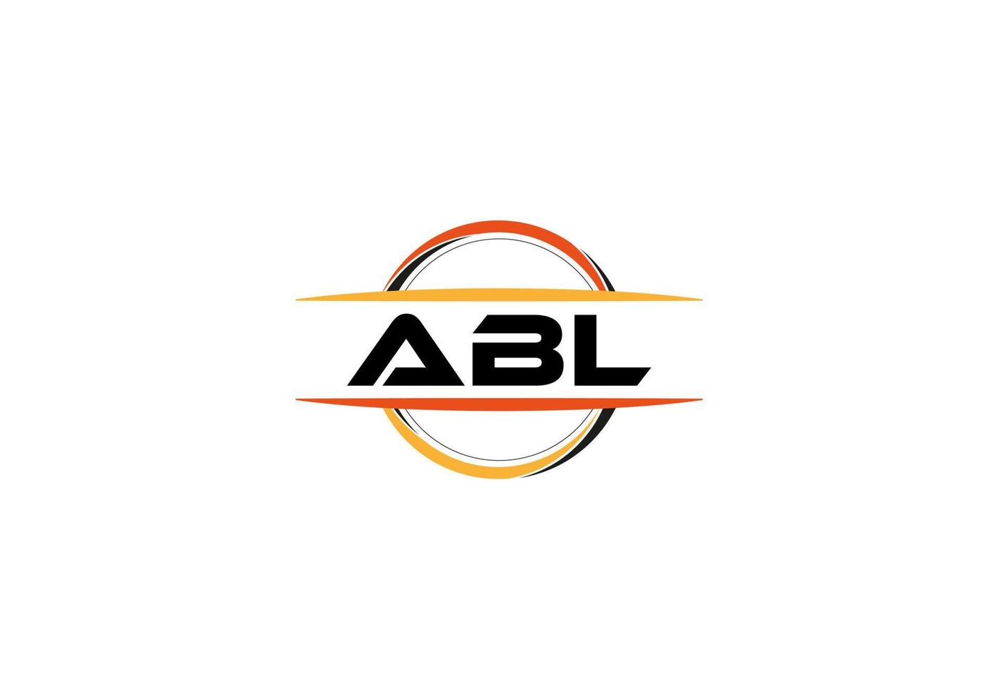 abl brev royalty mandala form logotyp. abl borsta konst logotyp. abl logotyp för en företag, företag, och kommersiell använda sig av. vektor