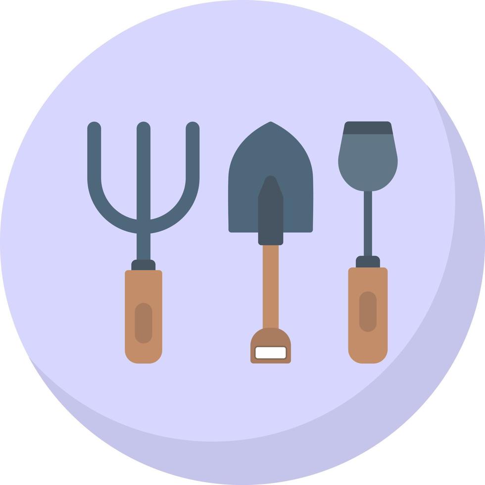 trädgårdsarbete verktyg vektor ikon design