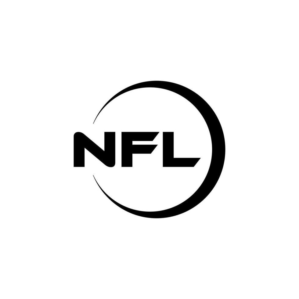 nfl Brief Logo Design im Illustration. Vektor Logo, Kalligraphie Designs zum Logo, Poster, Einladung, usw.